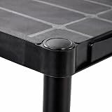 Oypla 3 Tier Black Plastic Heavy Duty Shelving Racking Storage Unit view 9