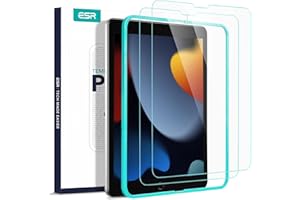 ESR for iPad 9th Generation Screen Protector, Tempered Glass Film with Easy Installation Frame for iPad 9/8/7 Gen (2021&2020&2019, 10.2 Inch), Scratch-Resistant, HD Clear, 2 Pack