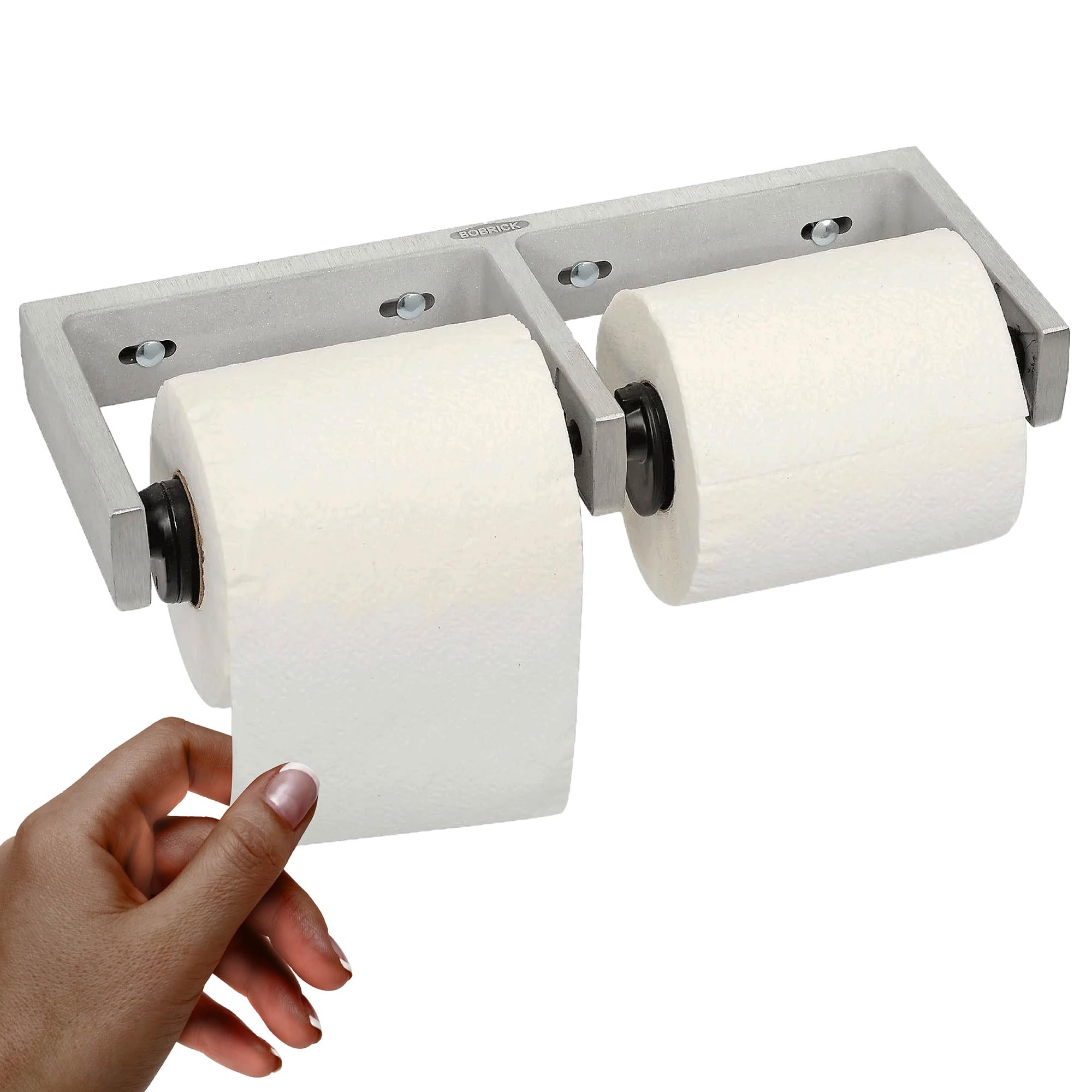 Photo 1 of Bobrick Toilet Tissue Dispenser for Two Rolls (Model B-2740)