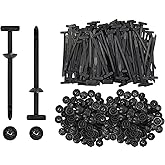 200 Pcs Universal Cable Tie Buckle - New Multifunctional Nylon Zip Ties with Pin & Button Design Plastic Cable Ties Tool Fast