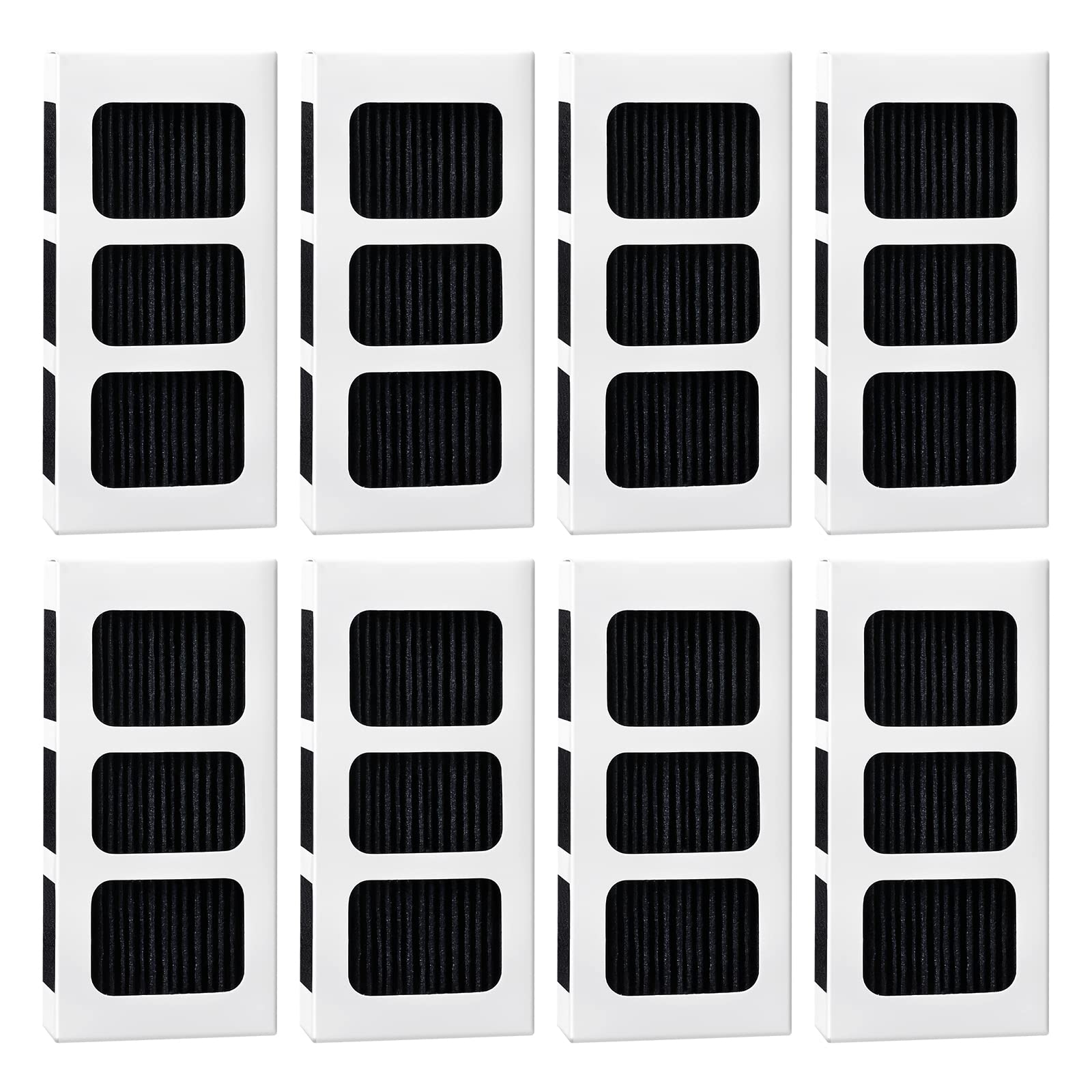 KEEPOW Paultra2 Refrigerator Air Filter Replacement for Frigidaire Gallery Pure Air Ultra II, Electrolux 242047805, 5303918847, EAP12364179, Pure Air II (8 Pack)