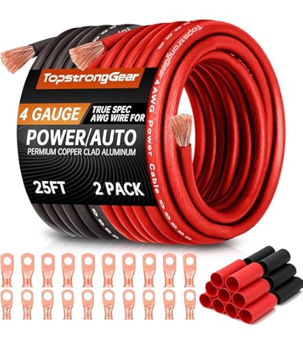 1/0 Gauge Big 3 Upgrade Kit - CCA Wire