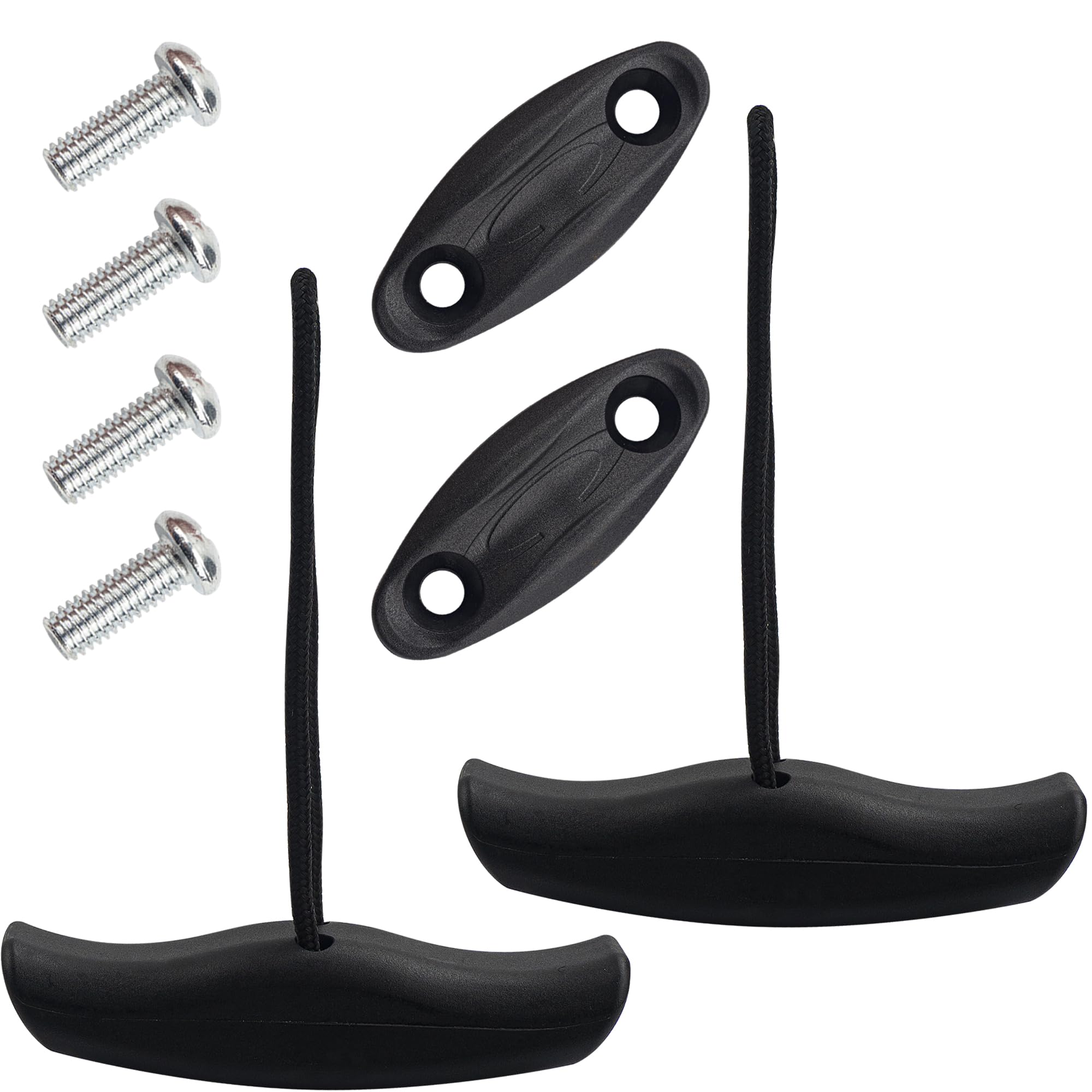 2 Pack Kayak Handles, Canoe Carry Handles Replacement with Cord & Pad Eyes, Kayak Accessories