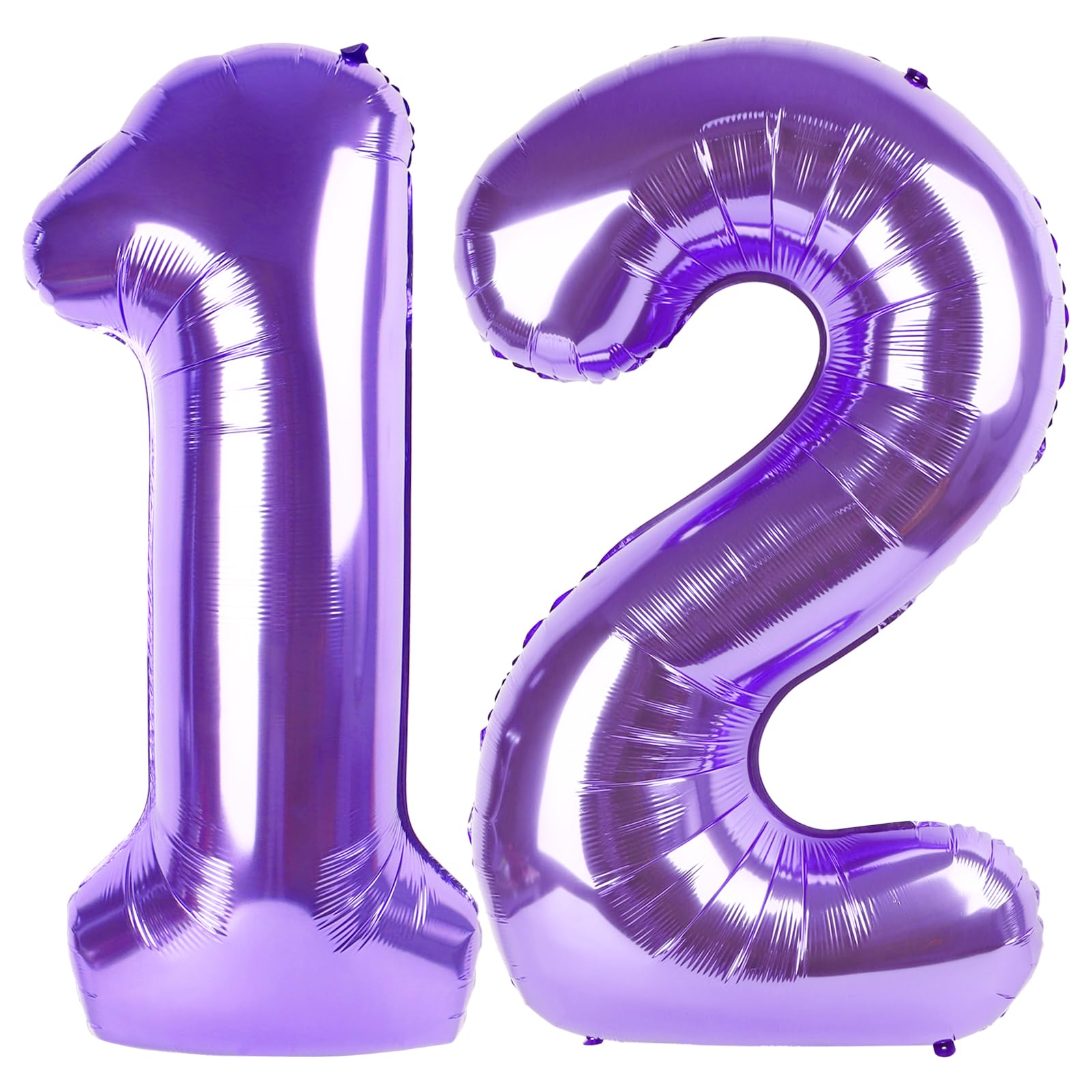 Photo 1 of 12 Balloon - Purple Birthday Number Balloons, 40 Inch Large Foil Balloons for Men Women Boys Girls Purple Themed Birthday Decorations