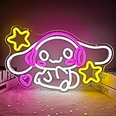 Anime Neon Sign Anime Neon Light Up Signs for Wall Decor Cartoon LED Signs for Bedroom Girls Room Home Cute Neon Wall Signs Decoration Gifts for Kids Children