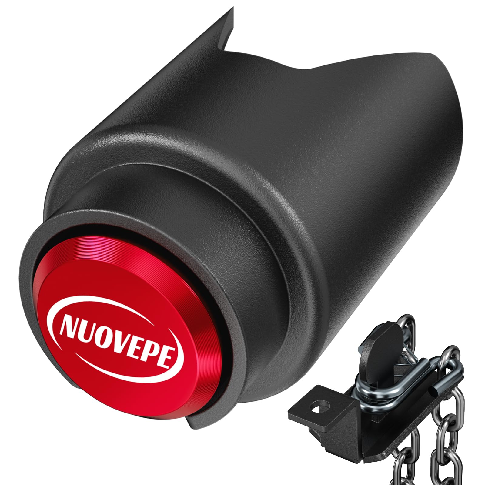 Photo 1 of *MISSING PARTS*
NUOVEPE Trailer Lock Fits 2 Inch Couplers, Secures Safety Chains Anti-Theft Ball Hitch Lock, Heavy-Duty Trailer Hitch Locks for RV | Boat | ATV | Utility Trailer (Red)