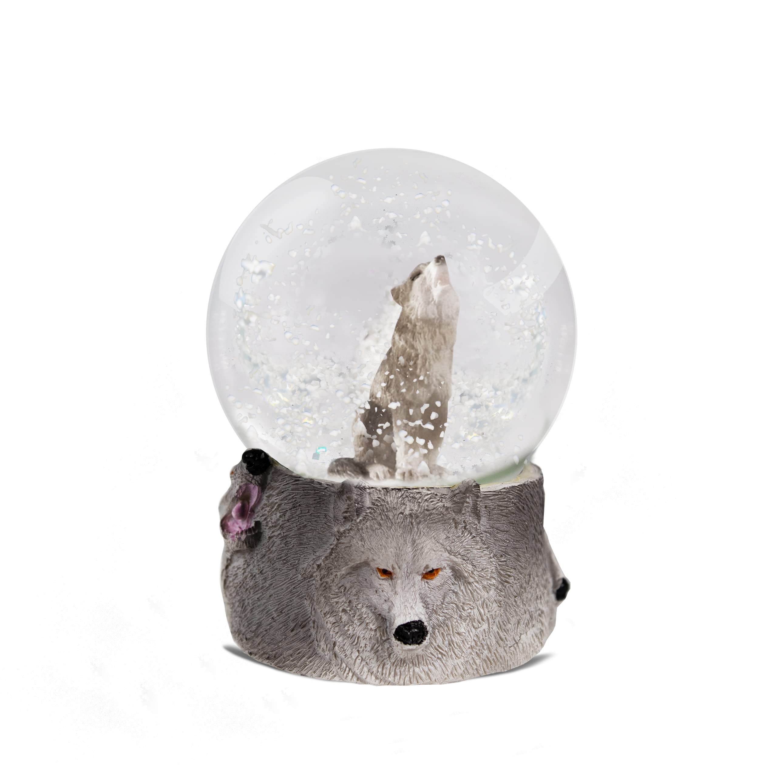 Water Globe - Wolf from Deluxebase. Decorative Snow Globe Ornament with Wolf Figurines, Glass Glitter Dome with Resin Base, Novelty Home Decor Display Piece. — image 1