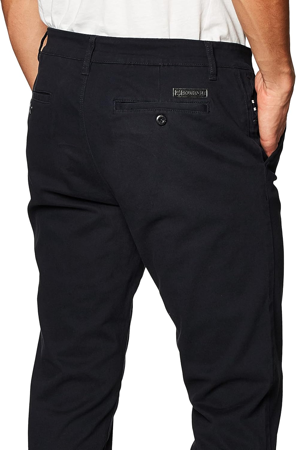 Southpole Men's Flex Stretch Basic Long Chino Pants: Clothing