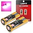 LASFIT 194 168 T10 192 2825 W5W LED Bulb Canbus Error Free, Non-Polarity 400LM Extremely Bright for Dome Map Courtesy Door Trunk Cargo Lights, 12-24V, Purple Pink (Pack of 2)