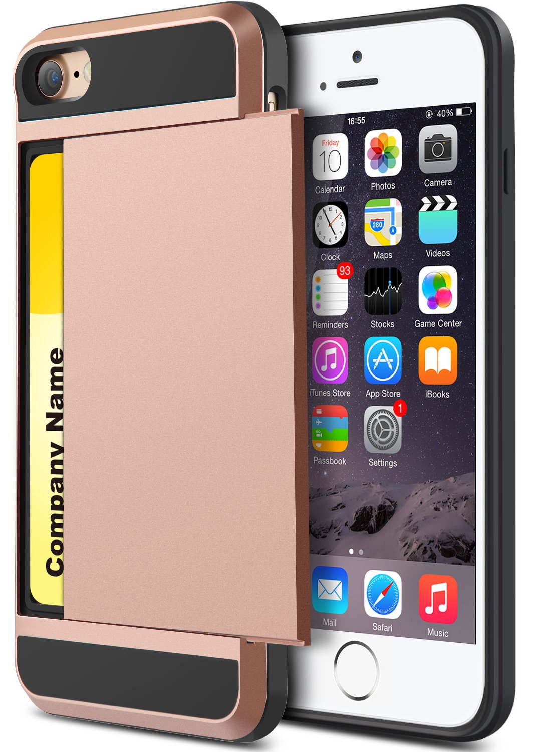 iphone 8 Case,iPhone 7 Case,JWCTECH iphone 8 Wallet Card Holder Bumper Case Tough Heavy Duty Dual Layer Cover and Flexible TPU Case for Apple iPhone 8 (2017) / iPhone 7 (2016) - Rose Gold