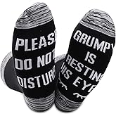 GJTIM 2PAIRS Grumpy Gift Grandpa Gift Socks If You Can Read This Grumpy Is Resting His Eyes Christmas Birthday Novelty Gift