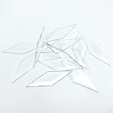2 x 6 Inch Beveled Glass Squares (30 Pieces) for Stained Glass Art &amp; Design (2 x 6 Inches)