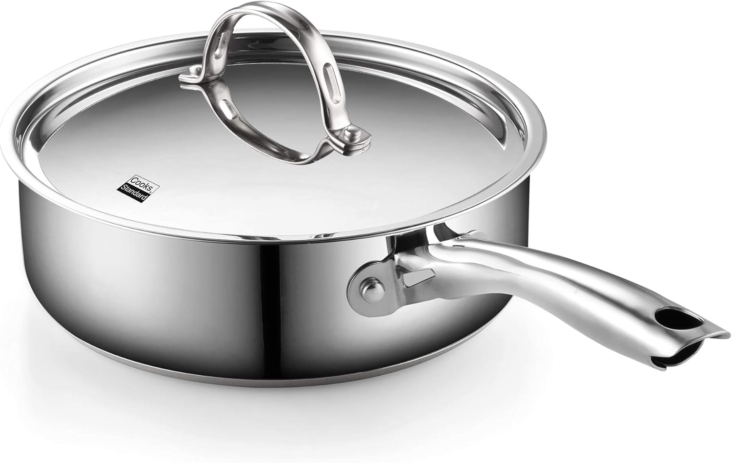 Cooks Standard Classic Stainless Steel Deep Lid 5 Quart/11-Inch Saute Pan, 5 Quart, Silver: Kitchen & Dining