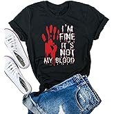 Horror Friends Halloween Shirts for Men Funny Scary Graphic Short Sleeve Fall Tee Blouse