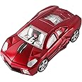 CHUYI Cool Sports Car Shaped Wireless Mouse 1600DPI Cordless Optical Mice with USB Receiver for Office School Home Travel, for PC Laptop Computer Gift (Red-1 Pack)