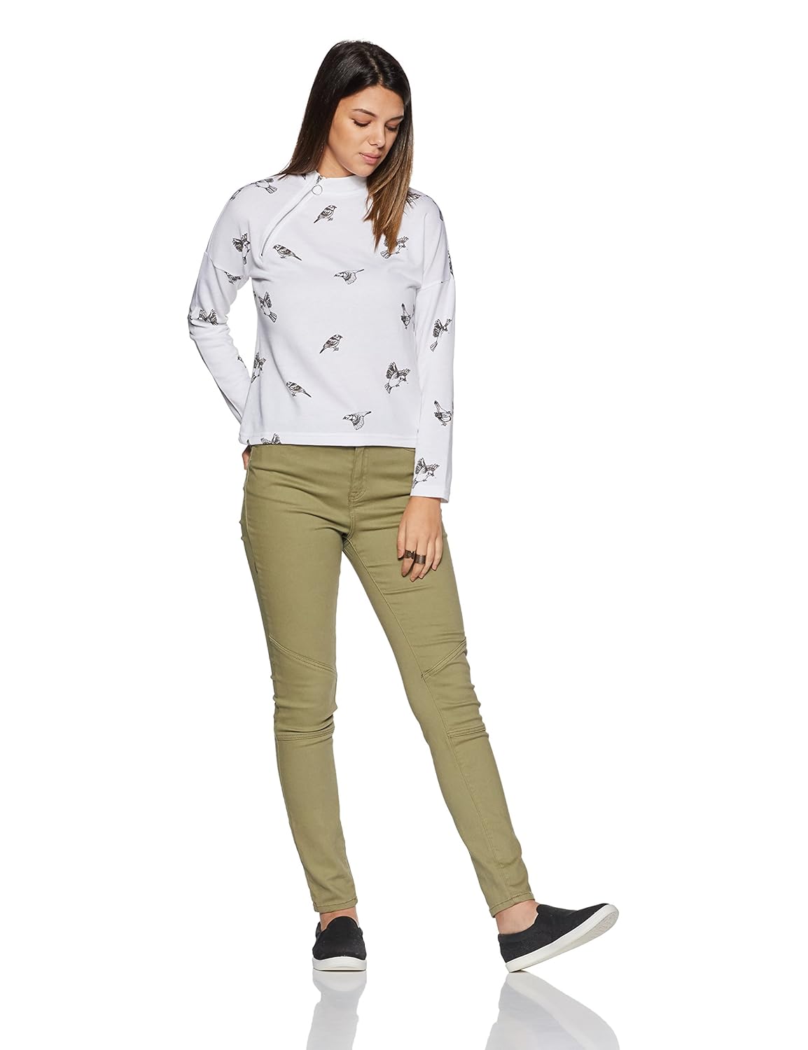vero moda women's plain regular fit t-shirt