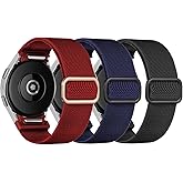 Elastic Band for Samsung Galaxy Watch 7/6/5/4 40mm 44mm/5 Pro Band 45mm/Watch 6/4 Classic Bands 46mm 42mm 47mm 43mm/FE Men/Women,No Gap One Click Nylon Strap for Samsung Watch 4 5 6 7 Correa Reloj