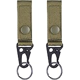 TRIWONDER Enlarged Mouth Clips HK Hook Heavy Duty Snap Hooks Sling Clips for Paracord Outdoors Bag Backpack