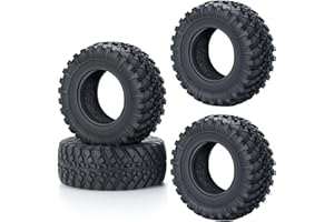 Zolikar 4PCS Rubber Micro RC Tires 38mm for Kyosho Mini Z 4x4 Tires 1/18 Scale 1/24 Scale