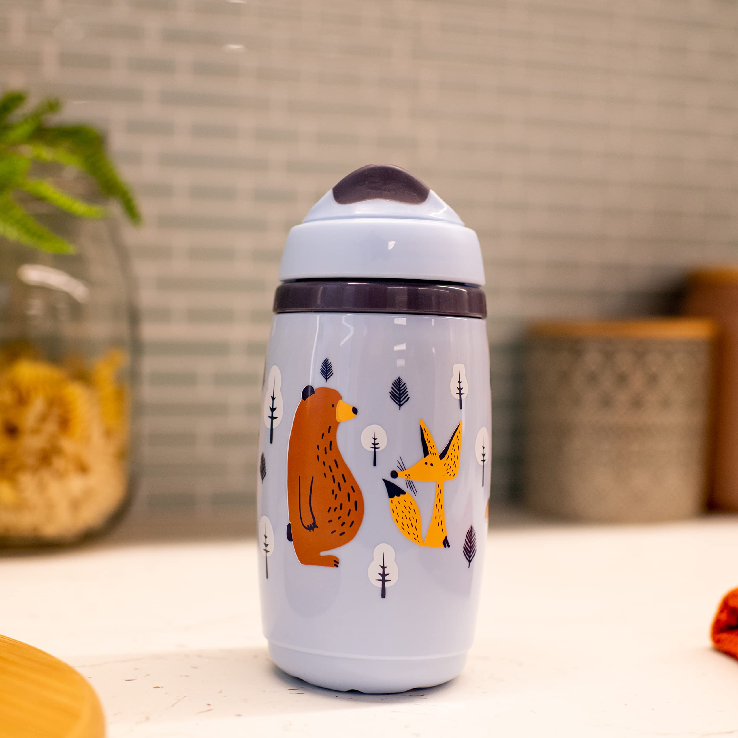 Tommee Tippee Superstar Insulated Toddler Sippy Cup, INTELLIVALVE Leak-Proof & Shake-Proof, 9oz, 12+ Months, 2 Pack, Orange and Blue