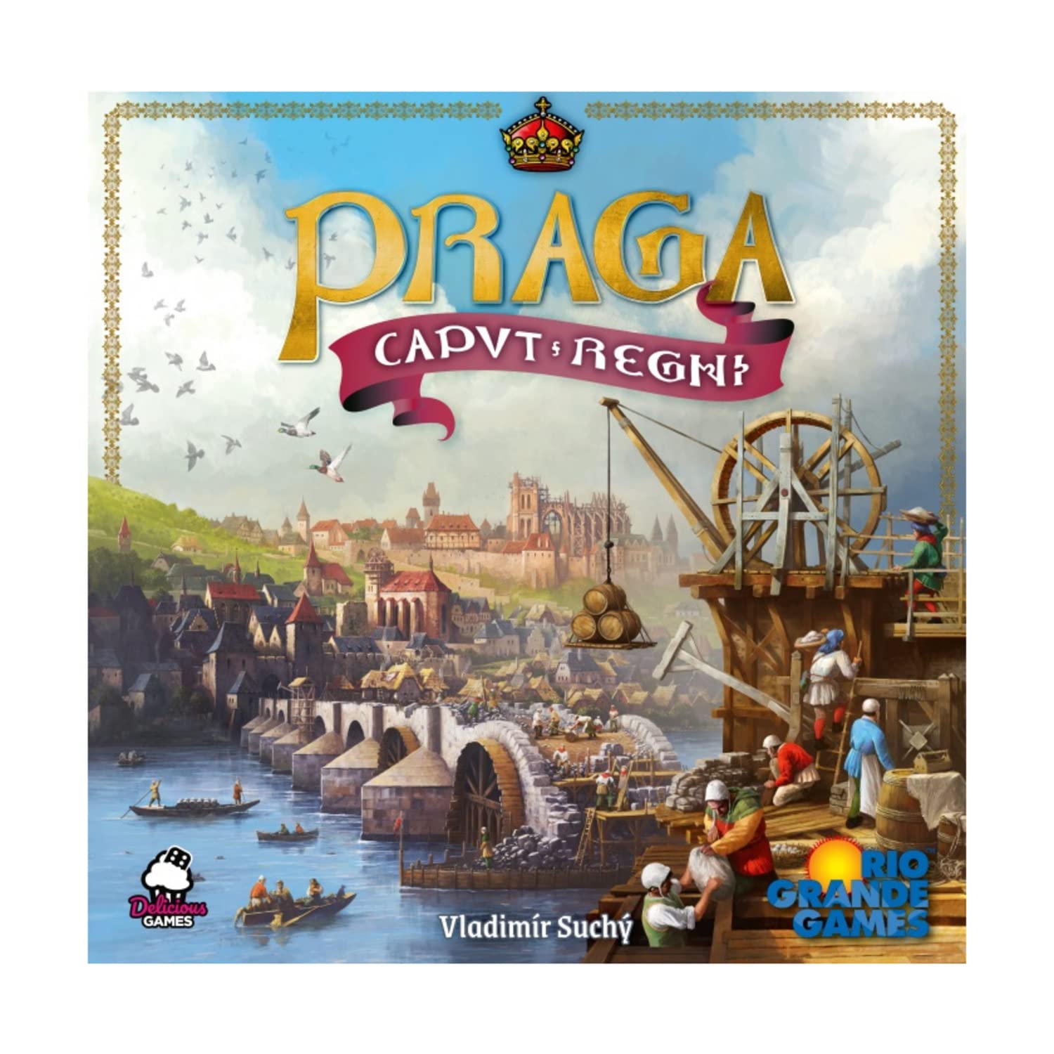 Rio Grande Games | Praga Caput Regni | Board Game | 1-4 Players | Ages 14+ | 30-120 Minute Playing Time