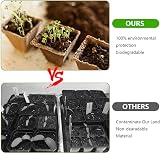 ATopoler 6Pcs 12-Grid Biodegradable Seedling Trays Plant Fibre Pots for Veg view 6