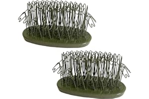 FLORALGENIUS Floral Genius Set of 2-3-3/4" Original Blue Ribbon Metal Oval Hairpin Holder | Flower Frog Kenzan for Fresh, Dried & Artifical Flowers | Flexible, Rust-Free Brass Pins for Easy Arranging | USA Made