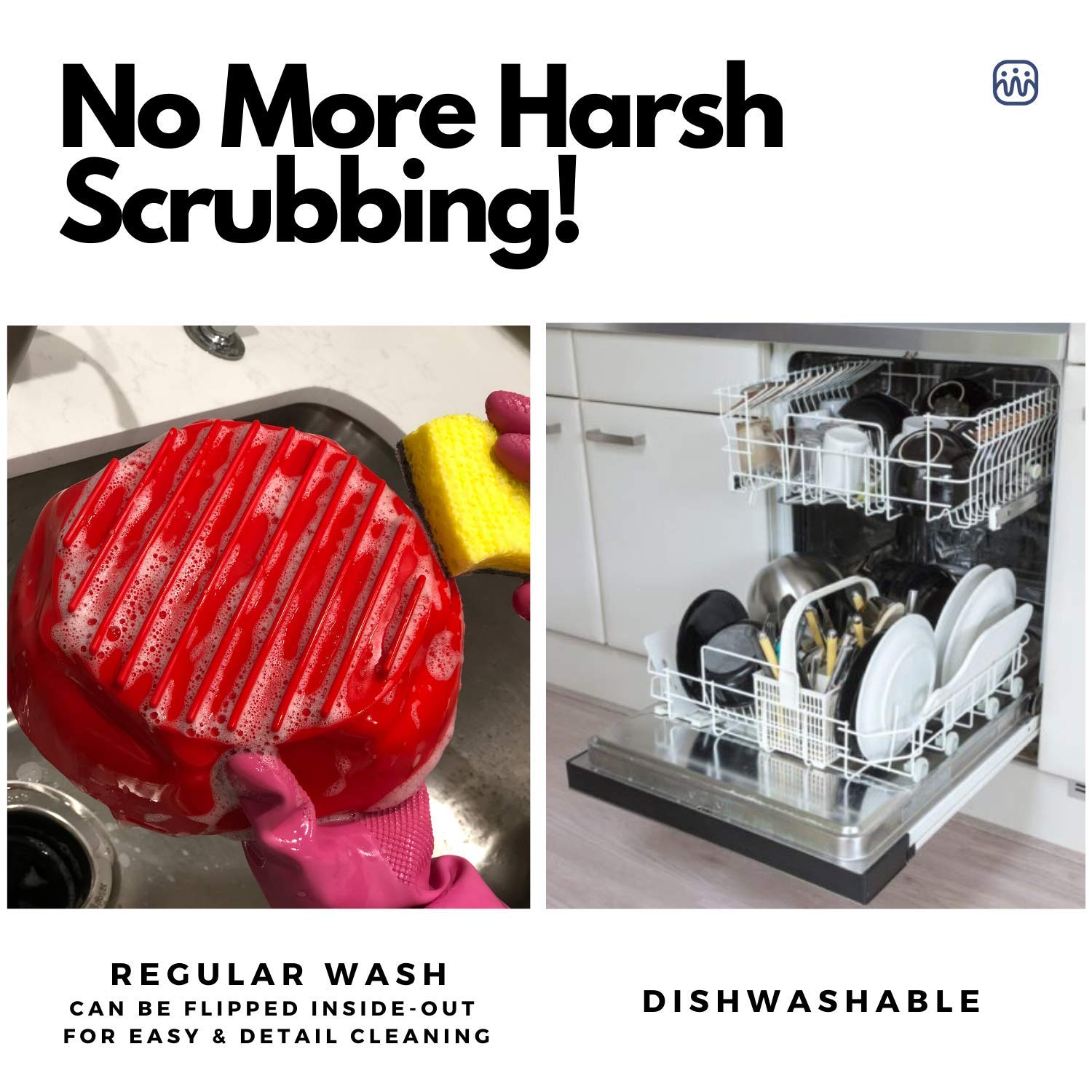 WaveLu - Olla de silicona para freír aire - Contenedor seguro para ...