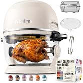 Fritaire Glass Air Fryer Non Toxic, 9-in-1 Pro, Rotisserie, Self Cleaning | air fry, bake, roast, dehydrate, rotisserie, tumb