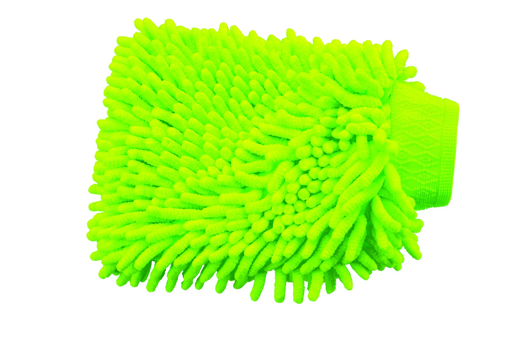 Hippo-Tonic Unisex Adult 700601 Chenille Gloves - Neon Green, 18 x 25 cm