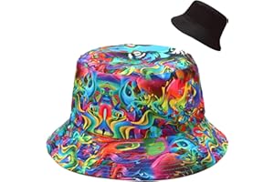 Malaxlx Women Bucket Hat Beach Sun Hat Summer Fishing Hat for Women Teens, Reversible Double-Side Wear