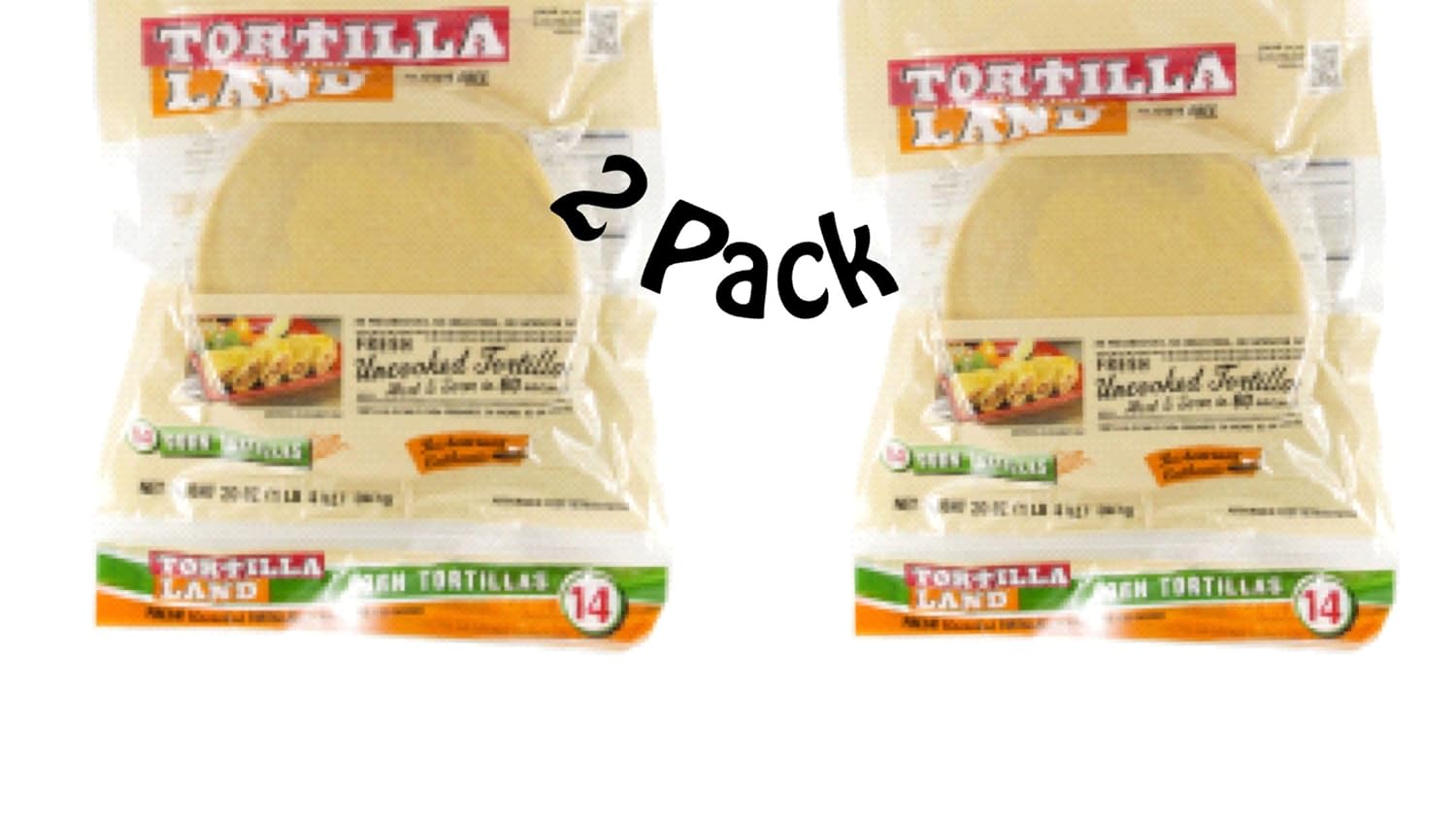 Uncooked Corn Tortillas All Natural Ingredients Pack of 2 Multipack