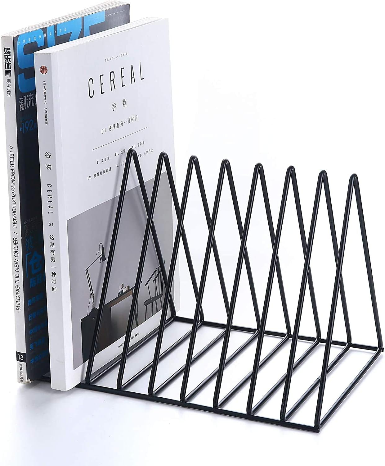 GINOYA BROTHERS Triangle File Holder / Vertical File Organizer