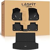 LASFIT Floor Mats for BMW X1 2023-2026 xDrive28i M35i xDrive | All Weather TPE Custom Fit Floor Liners, Full Set Car Mats with Cargo Trunk Mat Accessories, Black