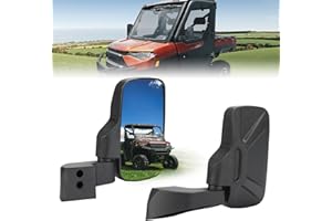 KEMIMOTO Side Mirrors Compatible With Ranger Crew SP XP 1000 570 (Not for Midsize) Northstar 2018-2025 2026, Commercial, Any Polaris Ranger With Original Full Doors, Rear View Door-Mounted Accessories