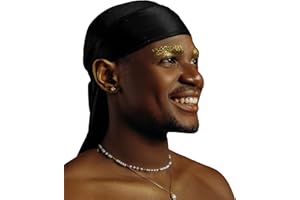 1 Pack Silk Durag for Men and Women Gift Set, Silky Satin Do Rag