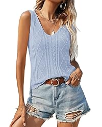 Soulomelody Womens Summer V Neck Tops Knitted
