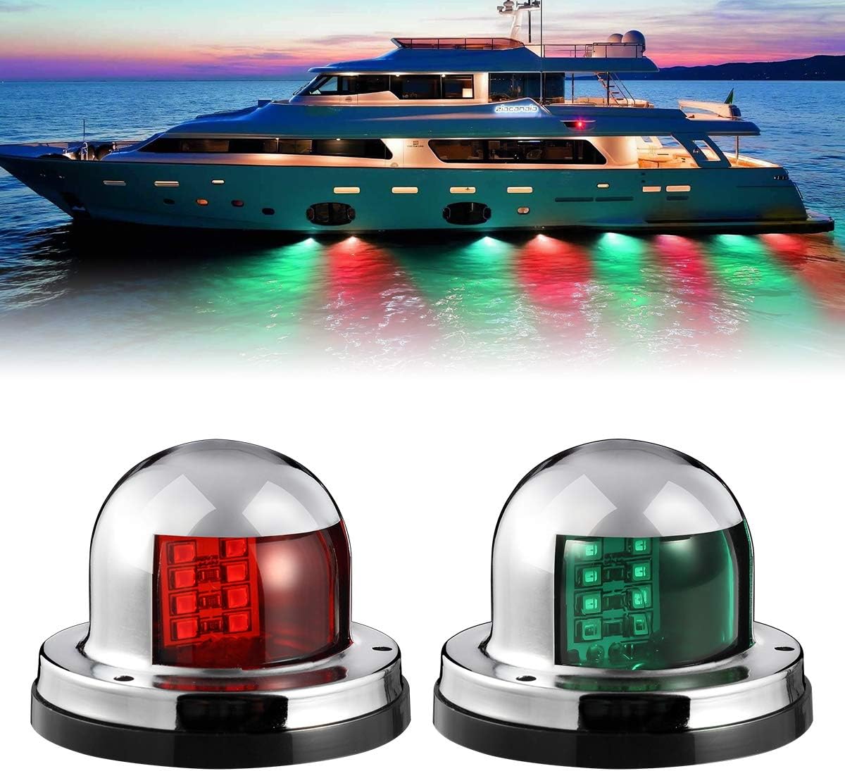 LED Combined Masthead & Deck Navigation Light 12V Boat Chandlery/Marine