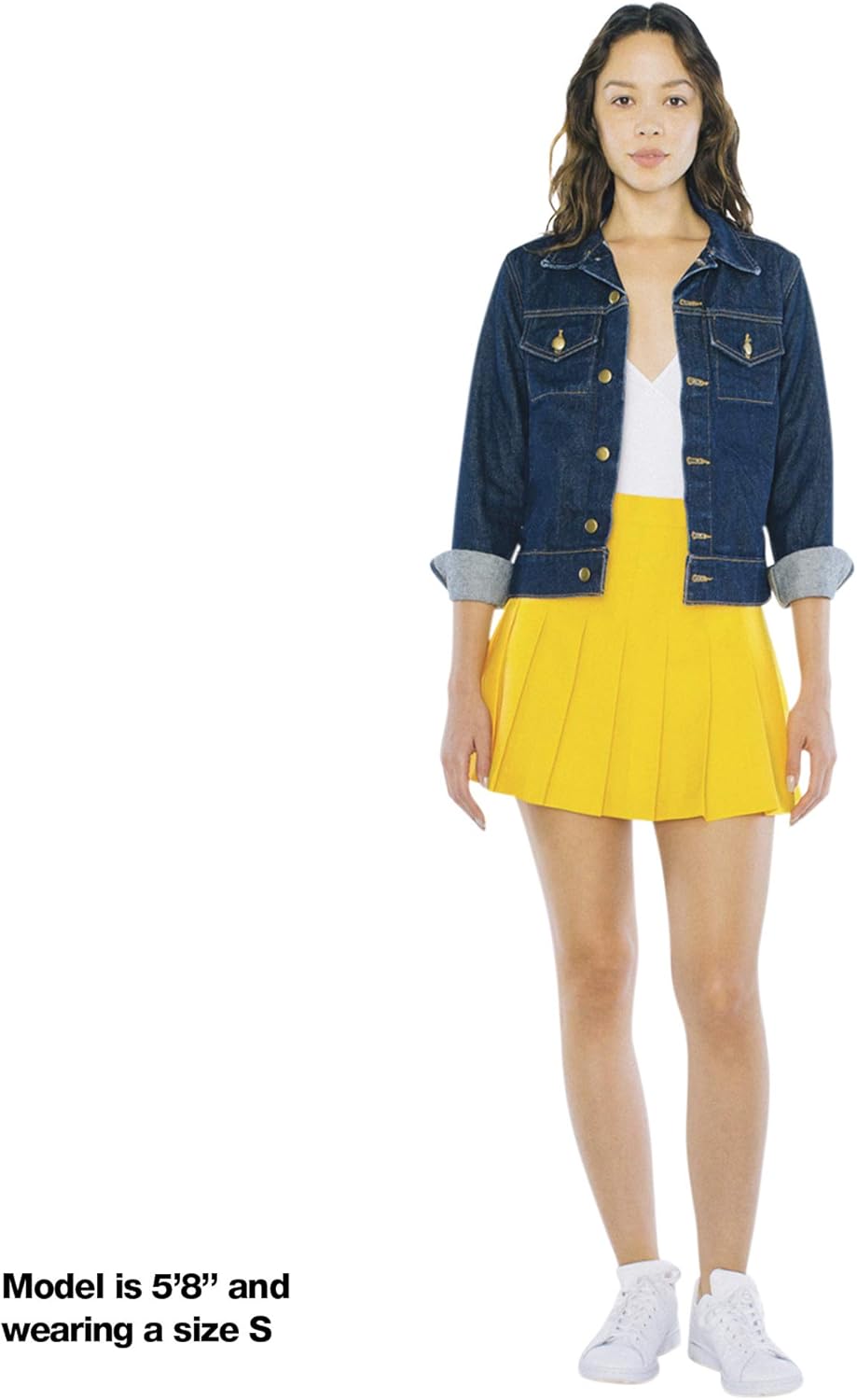American Apparel Women's Gabardine Tennis Skirt at  Women’s Clothing store
