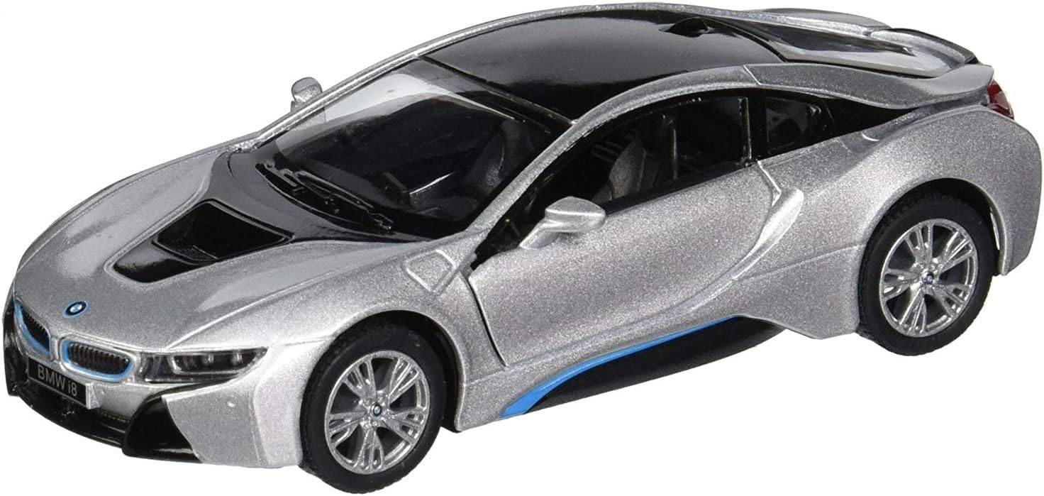 Flying Toyszer Kinsmart 5" Diecast Metal i8 Car, Pack of 1, Color May Vary
