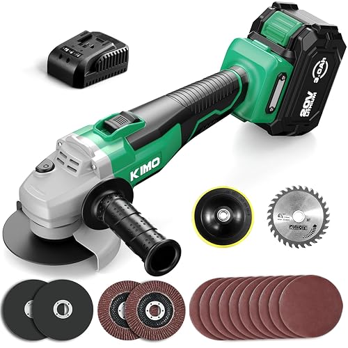 20V Li-ion Cordless angle Grinder 2-Position Side Handle main image 1