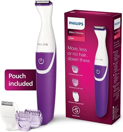 Philips Women’s Essential BRT383/15 Bikini Trimmer with 2 Combs and Head
