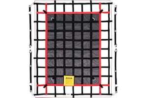 Orion Motor Tech Cargo Net for Pickup Truck Bed, 6'x4.8' Truck Bed Net for SUV ATV Oil Rig Cargo Rack, Heavy Duty Truck Bed C