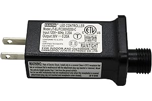 DREAMWORTH 8 Mode Light LED Transformer 30V LED Controller Class 2 Power Supply, Low Voltage Transformer US Plug Adapter Replacement for String Light, not Fit for 8 Mode with Control Box and 1 Mode String Light
