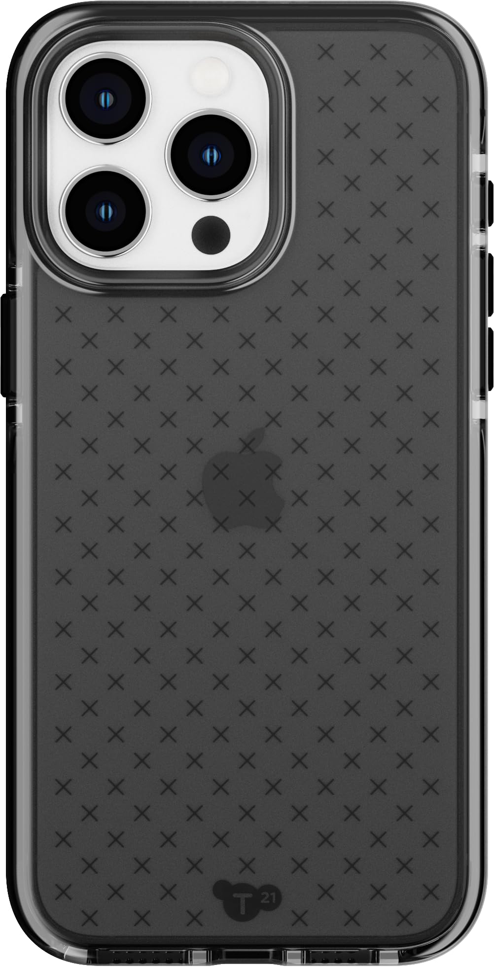 Photo 1 of Tech21 Evo Check case for iPhone 15 Pro Max - Impact Protection Case - Smokey/Black