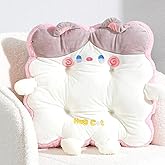 Loismood Cute Cat Pillow Cushion Soft Plush Washable Seat Pads Non Slip Washable Square Cushion Pads for Office, Bedroom and Car