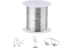 24 Gauge (0.5mm) 304 Stainless Steel Wire - 328FT, Rust-Resistant, High Strength, for Jewelry Making, Sculpting, DIY Crafts, 