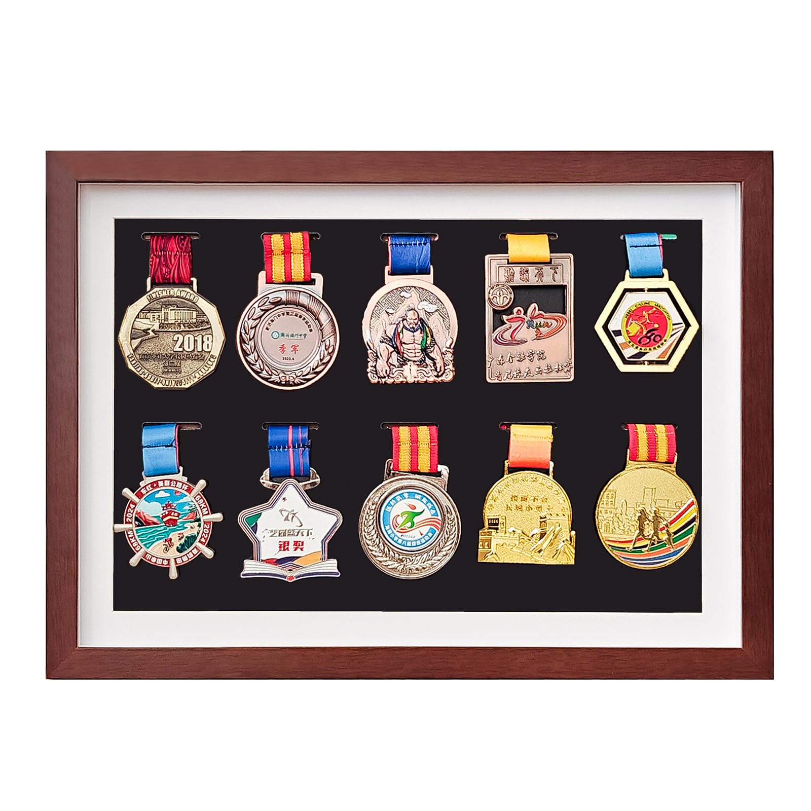 3D Deep Box Picture Frame Display Memory BoxFor Medals,Vitrine en bois pour médailles,cadre photo medaille,cadre médaille sport,cadre pour medailles militaires Frame To Display