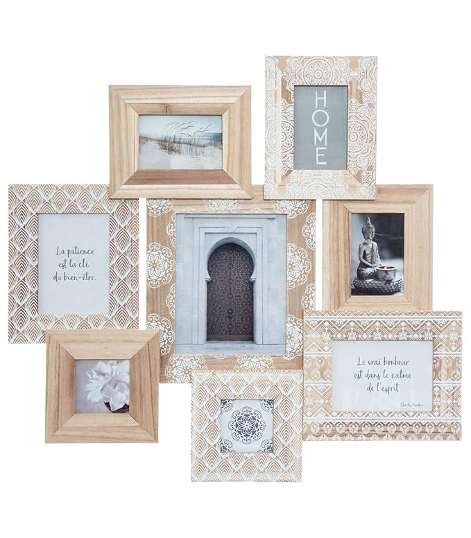 Atmosphera - Cadre Photo Pêle-Mêle Mural en Bois...