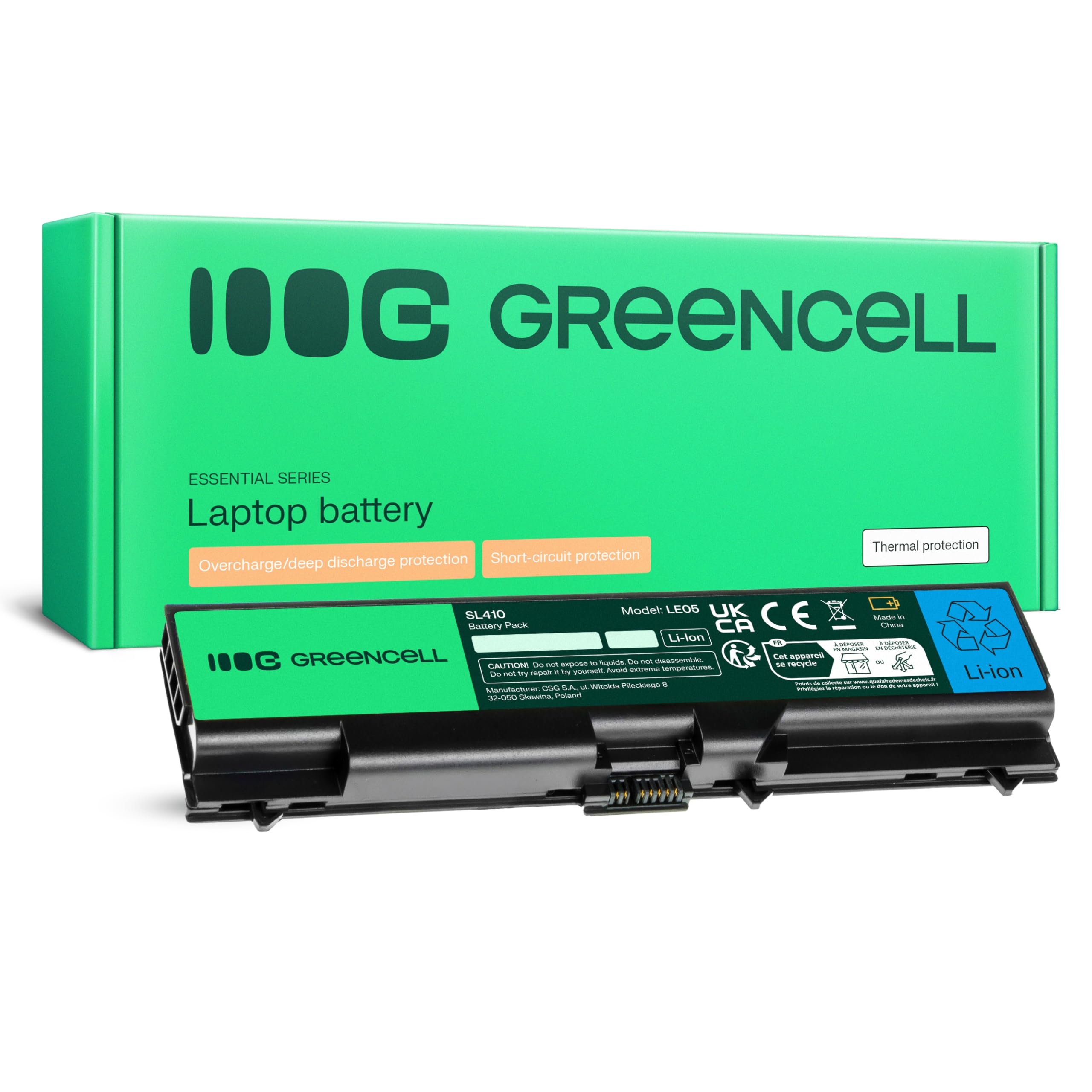 Green Cell 42T4795 42T4235 42T4791 42T4732 42T4751 42T4752 42T4793 Laptop Battery for Lenovo ThinkPad T410 T420 T510 T520 W510 W520 SL. 410 SL510 L510 L512 L520 T410i T420i L420 Edge E520 E525